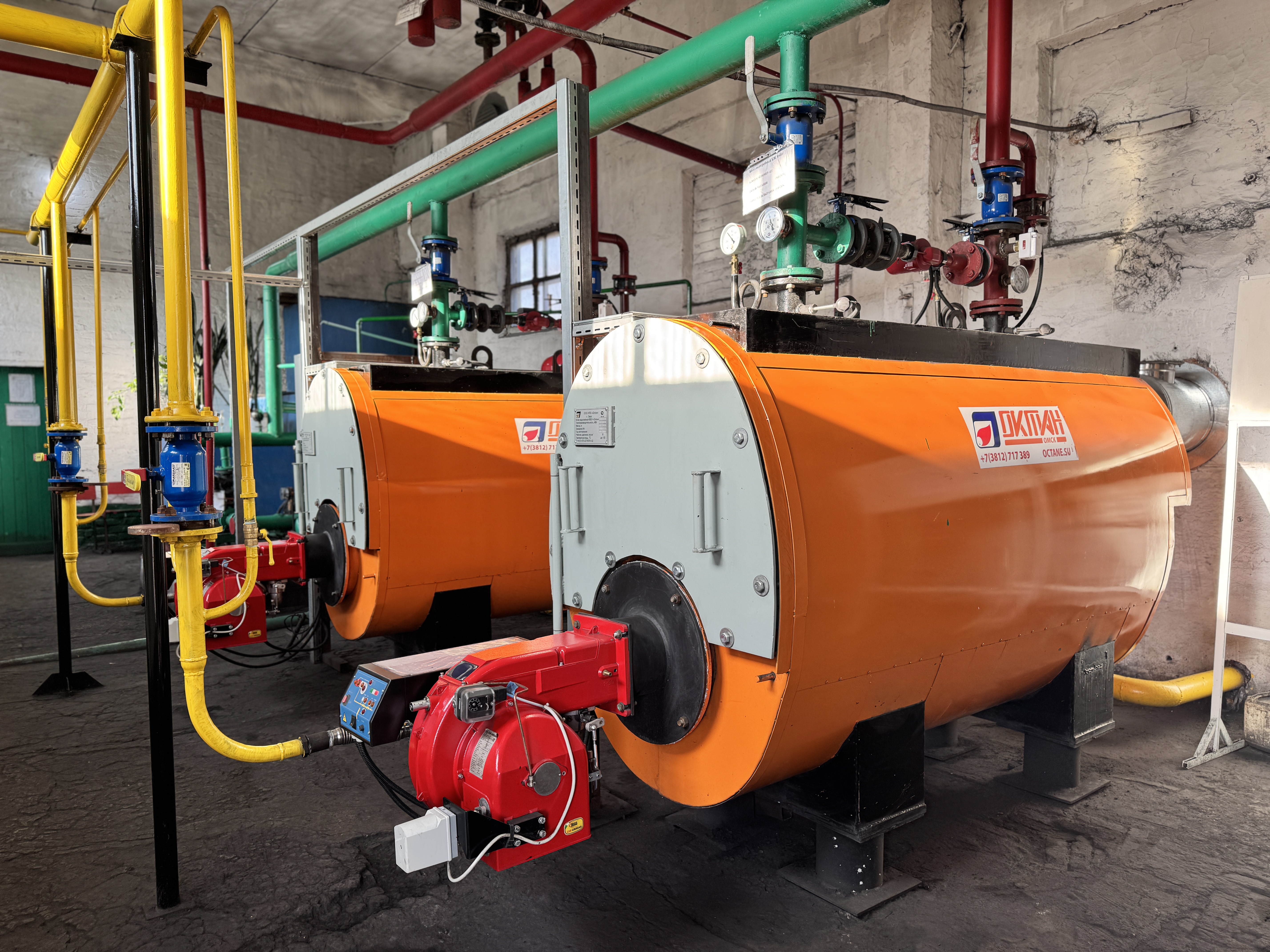 В Одесском районе Омской области переведены на природный газ две котельные